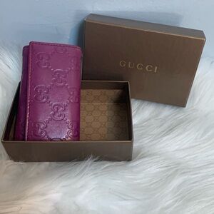Authentic Gucci key pouch + box